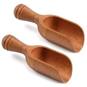 Juego de Cucharas de Café de Madera, Diseño Clásico, Mango Largo, Ecológico, Duradero, Acabado Espejo, para Granos de Café y Almacenamiento de Sal - Product Image 4