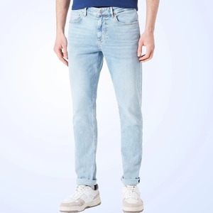 Nouveau OEM ODM Meilleur Jean en denim délavé et déchiré pour homme, tricoté droit, style streetwear décontracté, personnalisable, avec motifs diamants, hiver 100% - Product Image 5