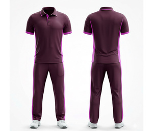 Wholesale Sublimation <b>Cricket</b> Uniform for Training & Matches | Men Women Youth <b>Cricket</b> Wears Polo Shirt and Trouser Full Team - Product Image 3