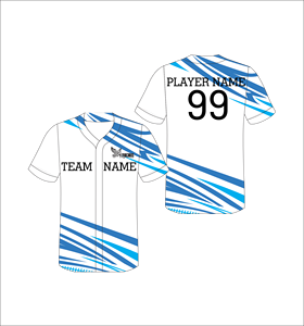 Camiseta de Béisbol Sublimada Personalizada con Botones, Uniformes de Equipo Personalizados, Ropa Deportiva Transpirable para Hombre, Camiseta de Secado Rápido - Product Image 1