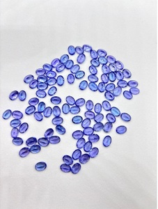 Tanzanite naturelle ovale facettée de qualité AAA, traitée thermiquement, pierre précieuse en vrac bleu violet pour bague et pendentif - Product Image 4