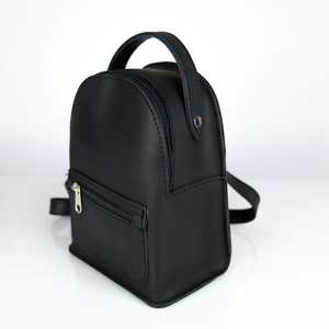 Mini Mochila de Cuero Genuino con Logotipo Personalizado, Mochila Pequeña de Piel Vacuna para Mujer, Bolso de Viaje de Diseño, OEM LSBP-0025 - Product Image 4