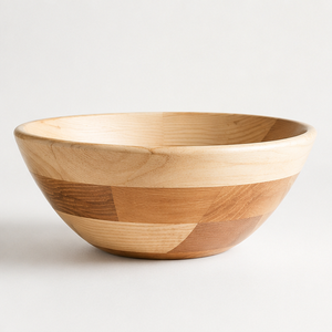 Handcrafted Natural Wood Salad Serving <b>Bowl</b> <b>Large</b> Eco-Friendly Fruit <b>Bowl</b> for Modern Kitchen Tableware and Home Decor - Product Image 5