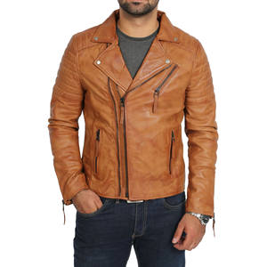Veste bomber en cuir pour motard, respirante, de haute qualité, authentique, nouvelle arrivée, vente chaude, fabriquée par Wings Traders - Product Image 1