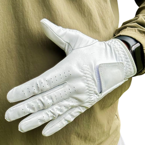Gant de golf en cuir de mouton en gros avec fermeture auto-agrippante, cuir souple de qualité supérieure, respirant, accessoires de golf pour hommes et femmes - Product Image 4