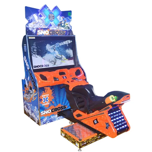 Machine de jeu d'arcade SnoCross officielle avec écran de 42 pouces, simulateur de motoneige à monnayeur, caméra de joueur et base de mouvement - Product Image 2
