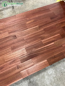 Comptoirs de cuisine en acacia avec matériau en peuplier et finition acajou, huile de cire pour bois. - Product Image 6