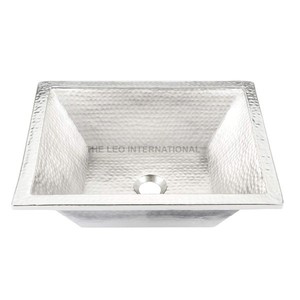 Lavabo en cuivre de luxe, design brillant et poli, pour hôtel, maison, villas, décoration de salle de bain, lavabo en cuivre de forme ovale. - Product Image 3