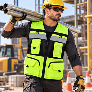 Ropa de Trabajo Reflectante de Seguridad de la Mejor Calidad, Uniformes de Construcción, Chalecos de Seguridad Reflectantes de Alta Visibilidad - Product Image 6