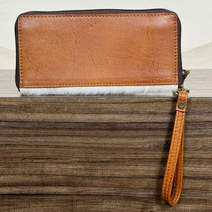Nuevo Diseño, Cartera de Cuero Vacuno Genuino Hecha a Mano, Estilo Western con Flores Talladas, Bolso de Mano para Mujer - Product Image 5