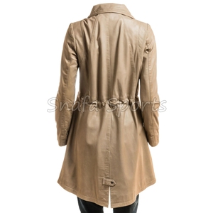 <b>Top</b> Trending Custom Turn down Collar Design Women's Leather Jackets With Satin Lining Full Sleeve for Autumn and Winter - Product Image 4