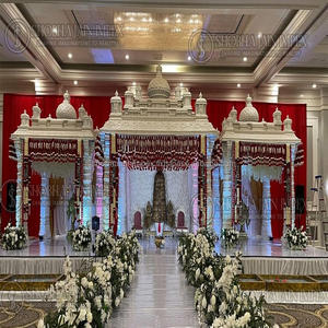 Golden Carved Mandap For Wedding - Product Image 2