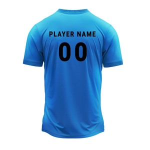 Fournisseur indien de maillots de cricket personnalisés à col rond en polyester, uniformes sportifs avec impression et design de logo disponibles à la vente - Product Image 3