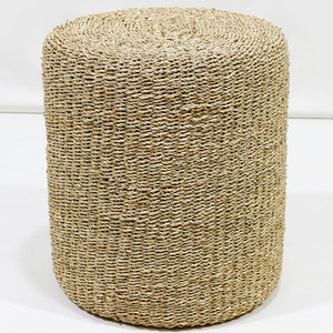 เบาะรองนั่งสานมือจากผ้าสาลูสีเดียว ผ้าถักนุ่มสบาย - Product Image 1