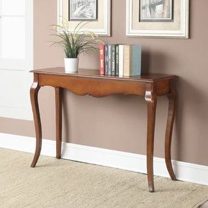 Traditional Mahogany Wooden <b>Console</b> <b>Table</b> With <b>Storage</b> Shelf For Modern Home Entryway Living Room Decoration - Product Image 2