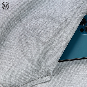 Sweat à capuche zippé pour homme, coupe oversize, en molleton bouclette épais, coupe épaules tombantes, coupe-vent, écologique, haute qualité, hiver - Product Image 5