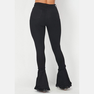 2026 Trendy High Waist Straight Leg Baggy Jeans Women's Wide Leg Stretchy Denim <b>Pants</b> Breathable Flared Style Trouser Jeans - Product Image 3