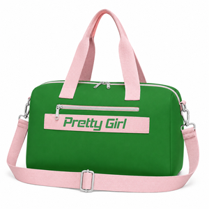 Alpha | Kapa | Alpha Sorority Women's Duffel Bag Embroidered Weekender <b>Nylon</b> Luggage Bag For Travel Sports Collegiate <b>Tote</b> Bag - Product Image 4