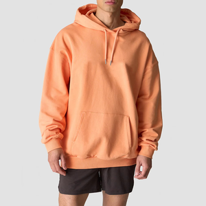 Custom Men High Street Style Oversized Pullover Hoodies Polyester/Cotton <b>Fabric</b> Wholesale Men's Hoodies & Sweatshirts - Product Image 2