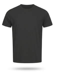 <b>Men's</b> Regular Fit Solid Color O-Neck High Quality Short Sleeve Knitted T-<b>Shirt</b> Casual Wear <b>Burgundy</b> and Black Color <b>Shirts</b> - Product Image 2