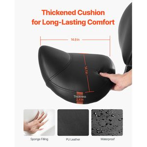 Sgabello Ergonomico con Capacità di Carico 450 LBS, Altezza Regolabile, Supporto per la Schiena, Ruote, Pelle PU Ispessita - per Arredamento da Salone - Product Image 2