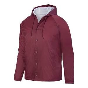 Custom <b>Men's</b> <b>Canvas</b> Coach Quilted <b>Jacket</b> Eco-friendly Hip Hop Relaxed Fit Covered Button Closure Stand Collar Customizable - Product Image 1