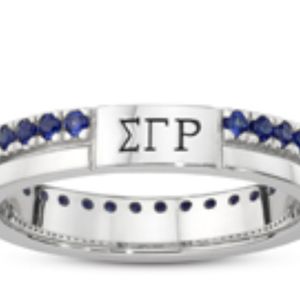 Women Cora <b>Ring</b> Elegant Greek Sorority Inspired Fashion Jewelry Statement <b>Finger</b> <b>Ring</b> Polished Metal Design for Ladies Gifts - Product Image 5