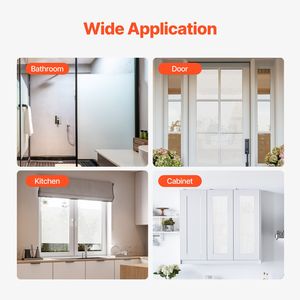 Pellicola Privacy per Finestre, Vetro Smerigliato, Protezione Solare, Controllo del Calore, Non Adesiva, Statica, Riflettente - Product Image 2