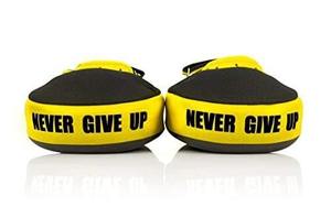 OEM <b>Cheap</b> Price Boxing Training Genuine Leather Black Yellow Fairtex Boxing Target <b>Pad</b> Fairtex Focus Mitt Never Give Up CP-FM-14 - Product Image 4