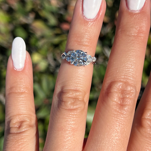 2.15Carat Lab-Grown Pear Cut Diamond IGI Certified Gold Invisible Setting Classic Engagement & Wedding <b>Ring</b> for Parties - Product Image 3