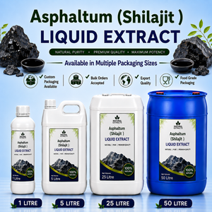 Asphaltum Shilajit Liquid Extract Natural Pure <b>Herbal</b> <b>Supplement</b> Bulk Packaging Custom Label Export Grade - Product Image 1