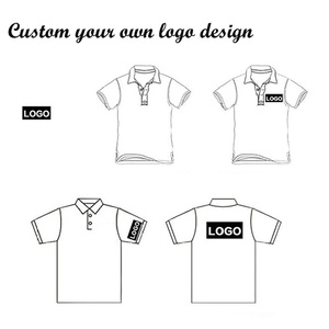 Custom Logo Front Solid 100% Cotton Men's <b>Classic</b> Fit Short Sleeve Dual Tipped Collar Plus Size for Shirt - Product Image 6