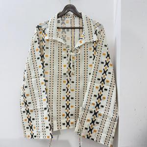 Chemise décontractée pour homme Moountain Boy en popeline de coton teint en fil à imprimé géométrique, manches longues, col rabattu, respirante, pour l'été, ODM - Product Image 4