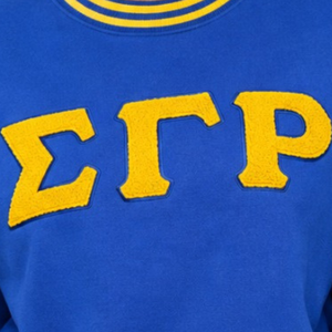 เสื้อสเวตเชิ้ตเชนิลล์ปักลายตัวอักษรกรีก Sigma Gamma Rho สำหรับผู้หญิง สไตล์ลำลอง คอกลม ผ้าฟลีซ เหมาะสำหรับใส่ไปเรียนมหาวิทยาลัย - Product Image 3