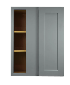 WBC2730 Wall Gray Shaker Blind <b>Corner</b> Kitchen <b>Cabinet</b> RTA - Product Image 4