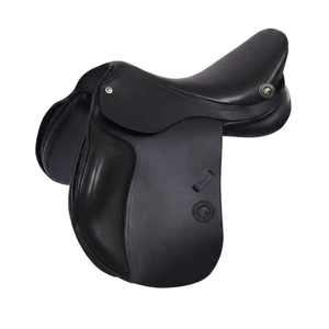 Premium All-Purpose English Leather Race Saddle Comfortable Multiride Enhanced Grip Balanced Made Wood Plastic logo - Product Image 3
