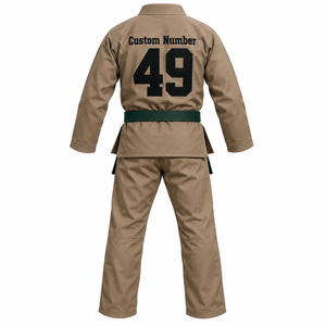 Traje de Grappling BJJ Rexfit Sports, Kimono de Artes Marciales de Jiu Jitsu Brasileño con Bordado Personalizado, Chaqueta, Pantalones y Cinturón OEM - Product Image 3