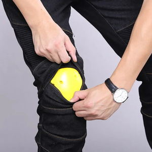 Nuevos pantalones de moto para mujer, vaqueros de motociclista, anticaída, estilo clásico, estilo ecuestre, de cintura alta y longitud completa. - Product Image 2