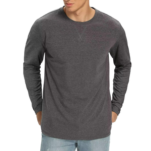 100% cotton wholesale men's stylish long sleeve t-shirt - Product Image 2