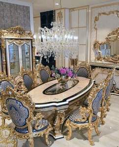 Muebles de Comedor Europeos de Lujo Tallados a Mano, Estilo Victoriano, Juego de Mesa de Comedor para Ocho Personas, Compre el Juego de Comedor Royal en Nueva York - Product Image 3