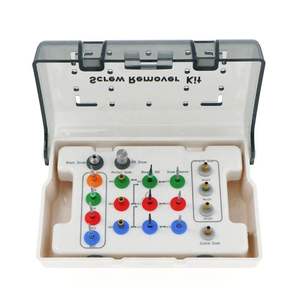 Kit Quirúrgico Universal Manual de Acero Inoxidable para Implantes Dentales con Llave Dinamométrica y Juego de 16 Destornilladores - Product Image 1