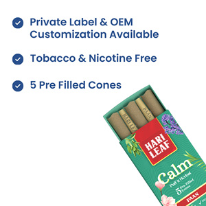 Conos Prellenados de Hierbas Hari Leaf Calm Paan, Paquete de 5, Sin Tabaco, Sin Nicotina, OEM - Product Image 3