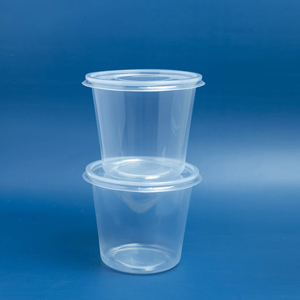 Modern style Factory 14oz 18oz 24oz Plastic PP Disposable Dessert <b>Container</b> Round Clear Bowl Cup Fruit Boxes with Lid Hot sale - Product Image 1