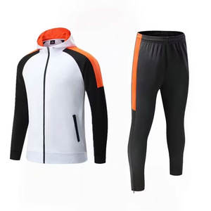Survêtement d'entraînement personnalisé OEM 2025 pour homme, respirant, 100 % polyester, col montant, demi-fermeture éclair, manches longues - Product Image 5