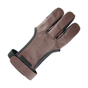 Gants de tir à l'arc en cuir de noyer OEM avec ouverture pour le pouce et protège-main, pour tir à l'arc traditionnel, recurve, longbow et démontable - Product Image 3