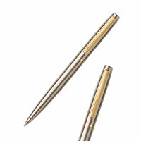 Stylo bille en métal Pierre Cardin Monza de haute qualité, design élégant, finition argent mat premium, personnalisable, pointe de 0,7 mm
