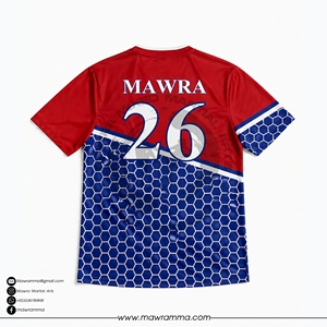 Maillot de football rayé tendance Mawra, design personnalisé par sublimation, tissu de haute qualité, vêtements de sport pour hommes - Product Image 4