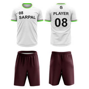 Nouvelle tenue de sport de style actuel, uniforme de football pour hommes en sublimation - 100% polyester antibactérien, uniforme unisexe pour hommes avec logo sur le devant - Product Image 6