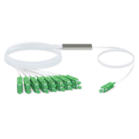 SC APC 1x2 1x4 1x8 1x16 1x32 Mini PLC Tabung Baja Pembagi Serat Optik Kabel PVC 0.9mm 0.5m Jaringan FTTH