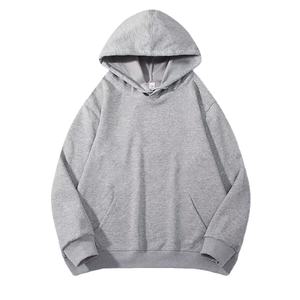 Sweat à capuche de haute qualité pour hommes avec logo brodé personnalisé pull en coton d'automne hauts de taille ample dans le style Hip Hop - Product Image 5